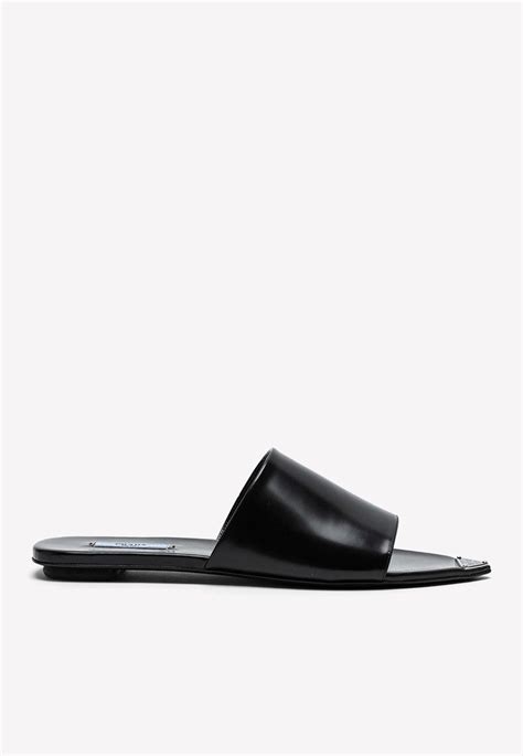 prada black pointed toe flat|farfetch prada flats.